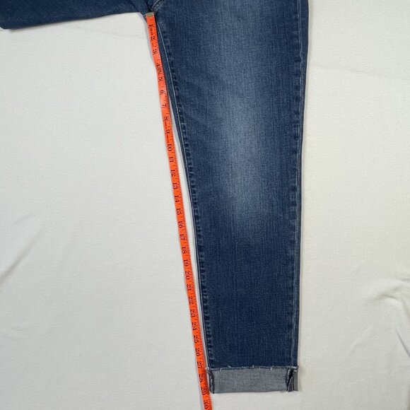 Gap Girlfriend Jeans Mid Rise Relaxed Fit Ankle Length Size 12 TALL Long - Picture 9 of 13